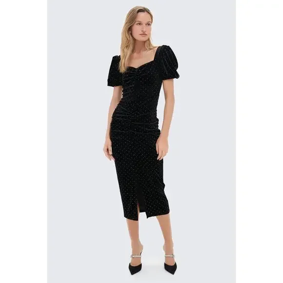 TUCKERNUCK O.P.T Black Felina Midi Dress NWT Size Small - Picture 1 of 10